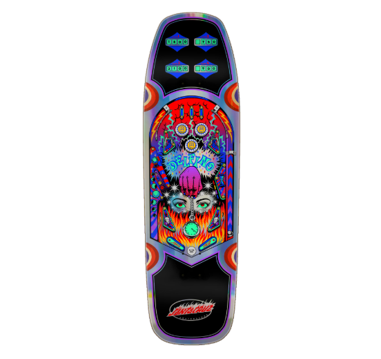 Santa Cruz Skateboards "Fabiana Delfino- Pinball" 9.14" Deck