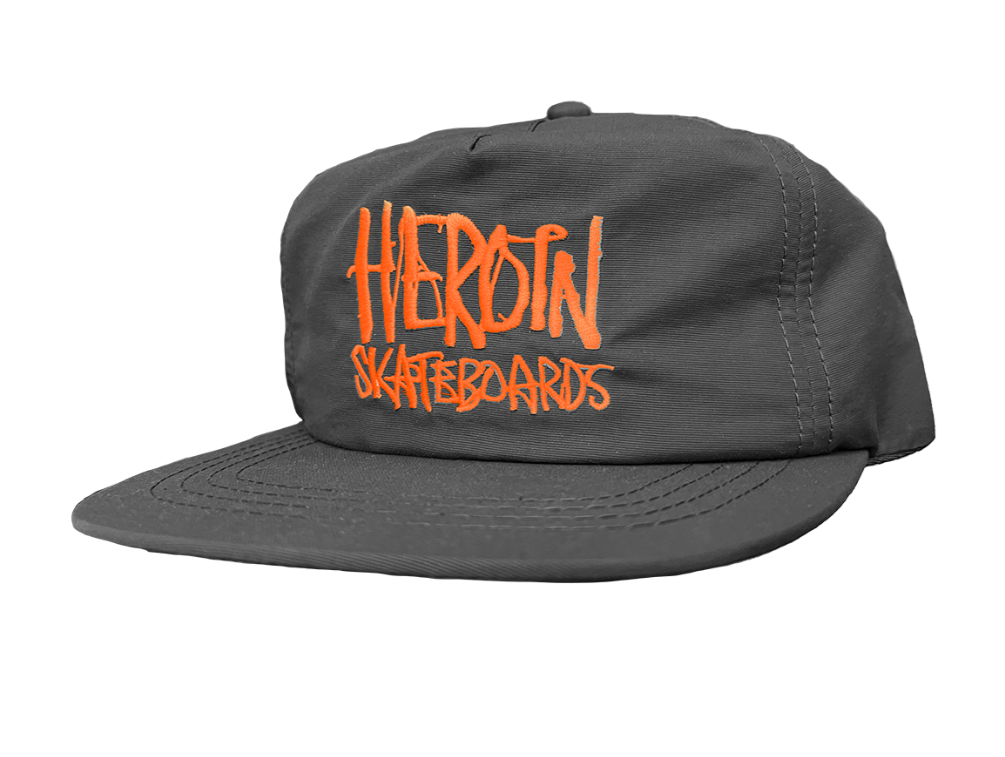 Heroin Skateboards "Script-Black/Orange" Hat