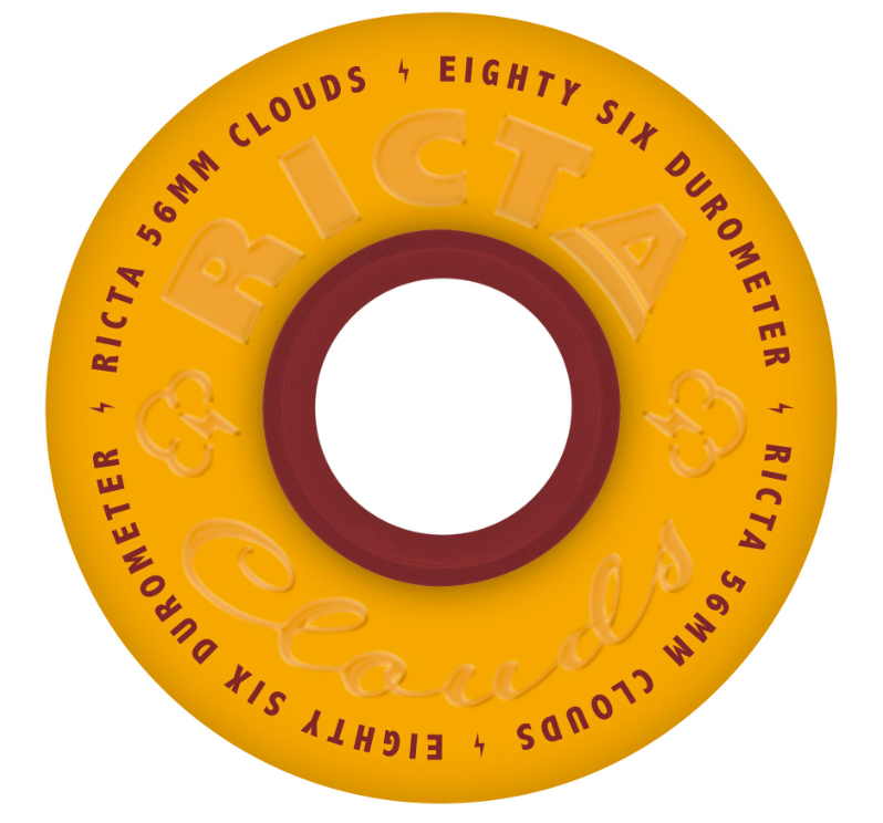 Ricta Wheels "Mustard- Clouds" 56MM Wheels