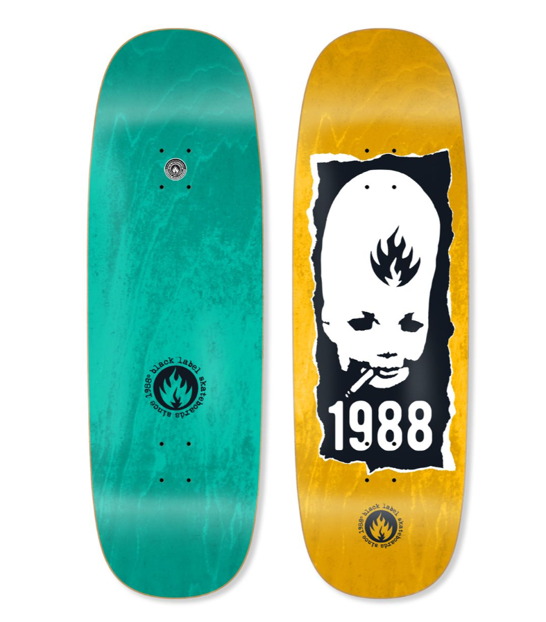 Black Label Skateboards "Thumb Head - Jumbotron" 10.0" Deck