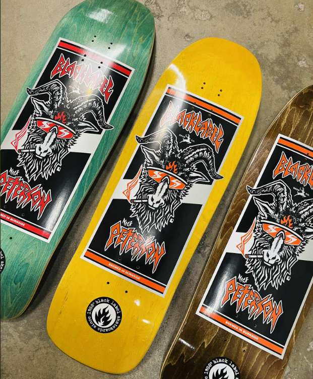 Black Label Skateboards "Nick Peterson - Street Thing" limited edition deck