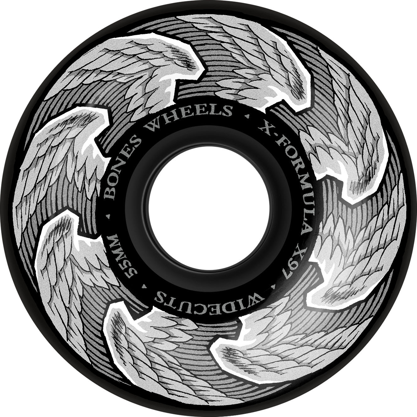 Bones Wheels "X-Formula- V6 Death Angels" 55MM/97AA Wheels
