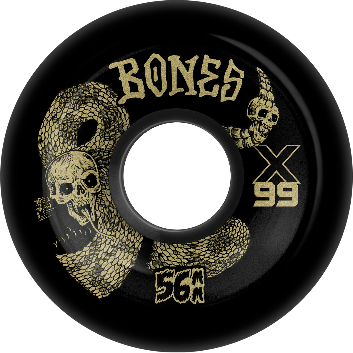 Bones Wheels "X-Formula- V6 Death Venom" 56MM/99A Wheels Black