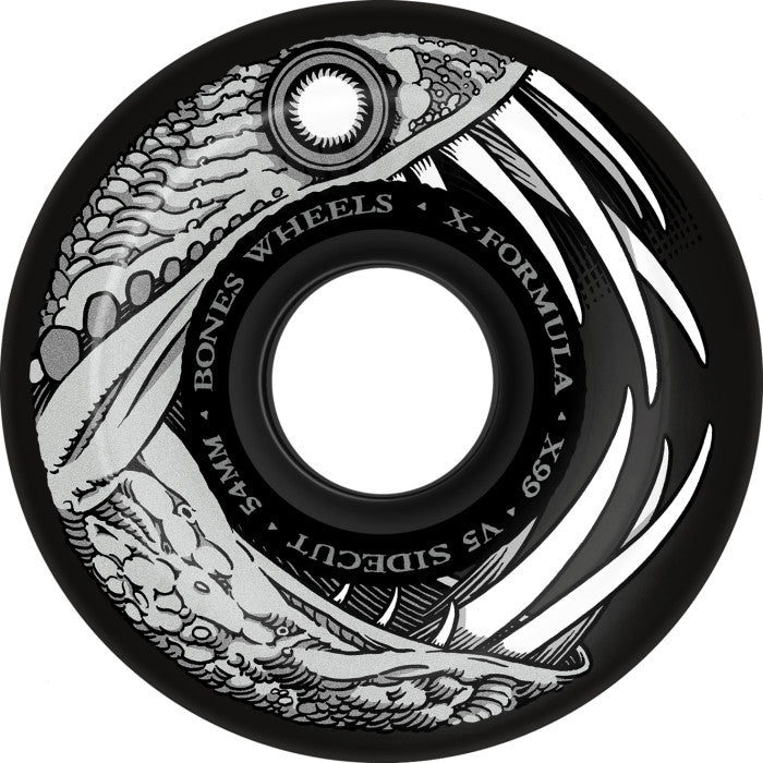 Bones Wheels "Dark Waters- V5 Sidecut" X-Formula 54MM/99A Black Wheels