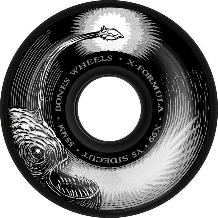 Bones Wheels "Dark Waters- V5 Sidecut" X-Formula 55MM/99A Black Wheels