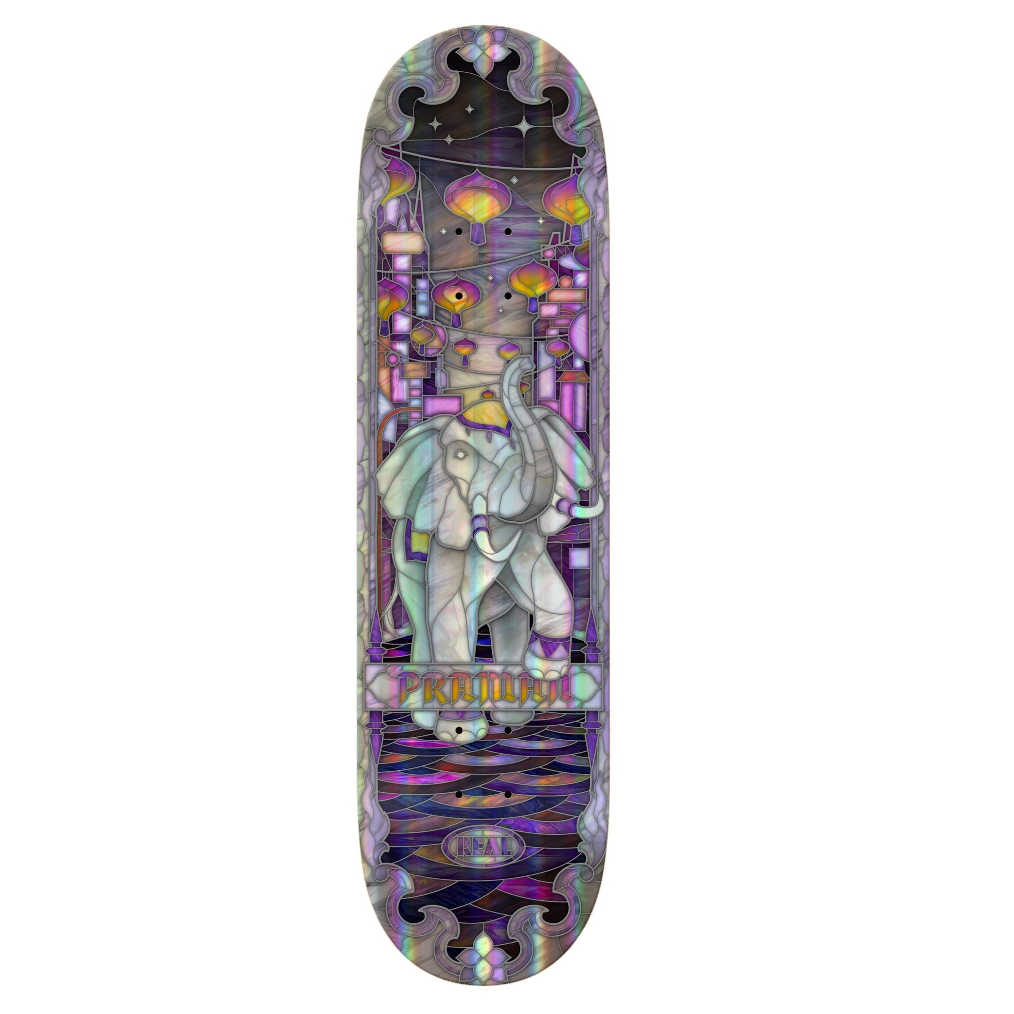 Real Skateboards "Patrick Praman- Holographic Cathedral" 8.5" Deck