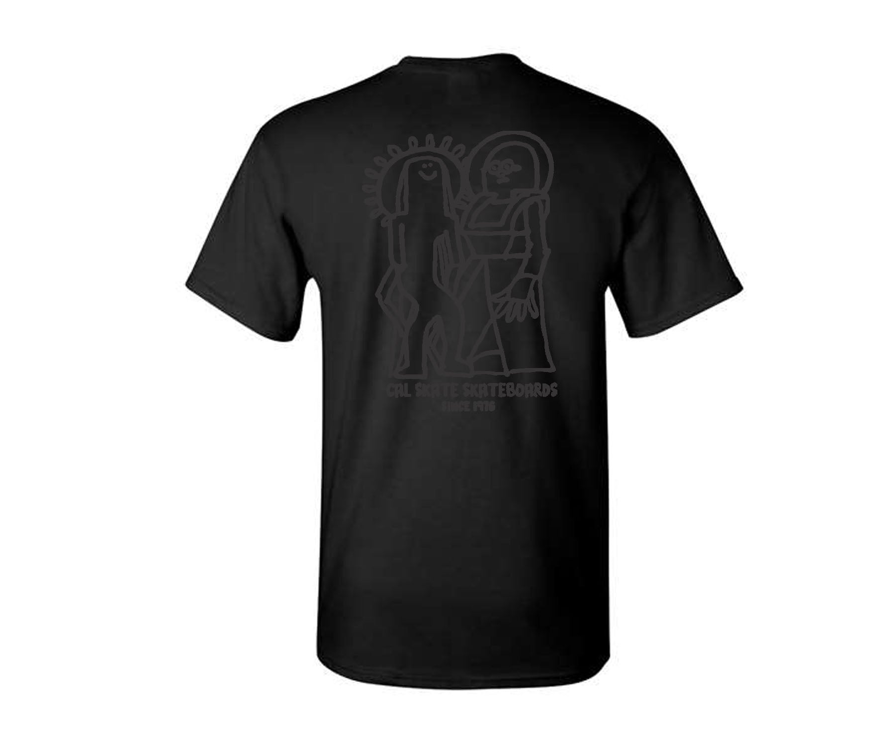 Cal Skate "No Higher Praise- Mark Gonzales" Black/Dark Grey T-shirt