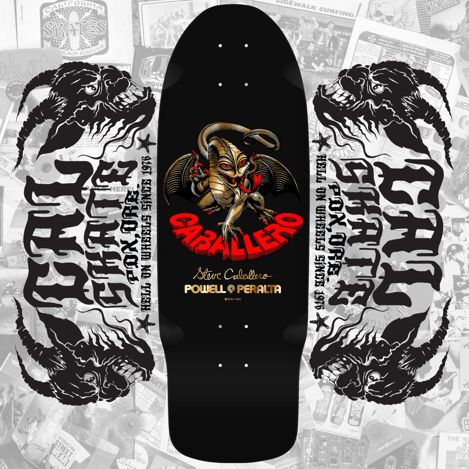 Powell Peralta Caballero デッキスーパーリミテッド Powell Peralta Re-Issue Limited Skateboard Deck Steve Caballero