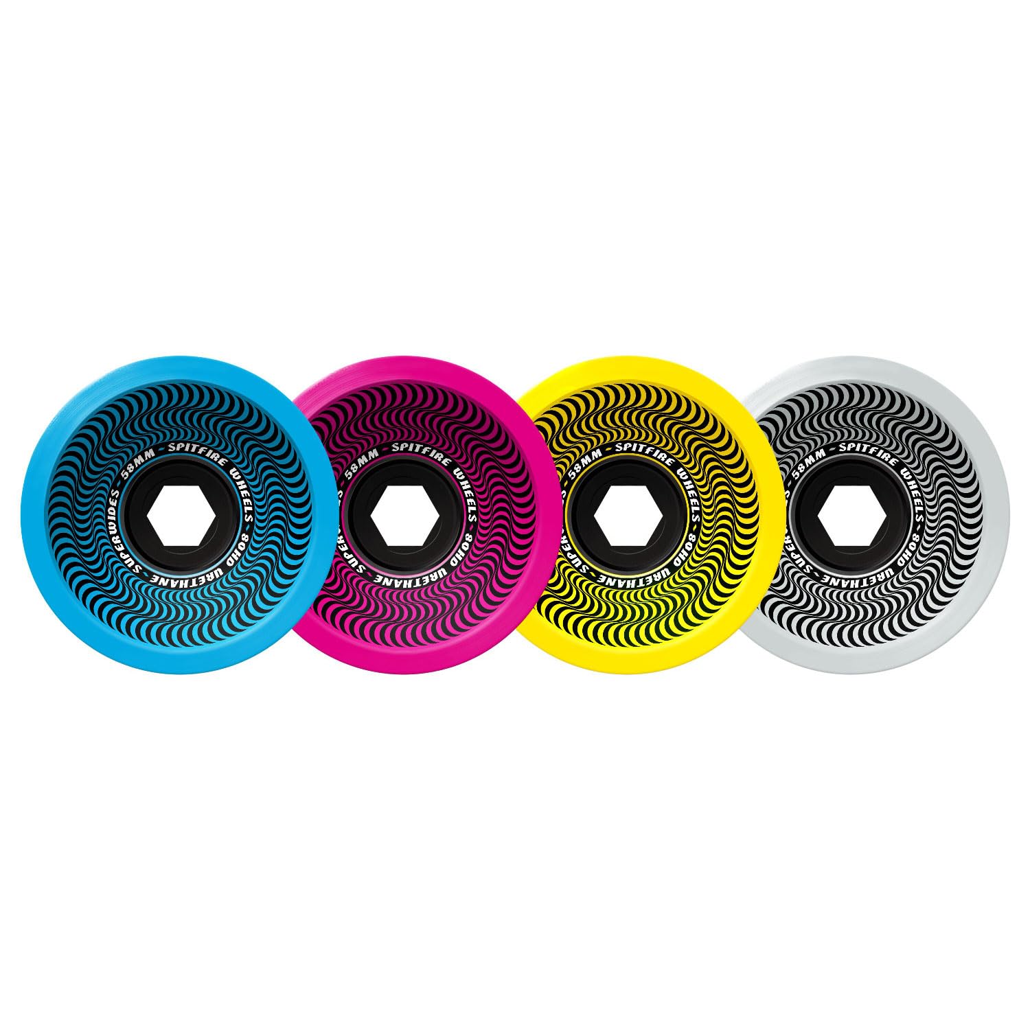 Spitfire Wheels "CMYK - Superwide" 58MM 80HD Wheels