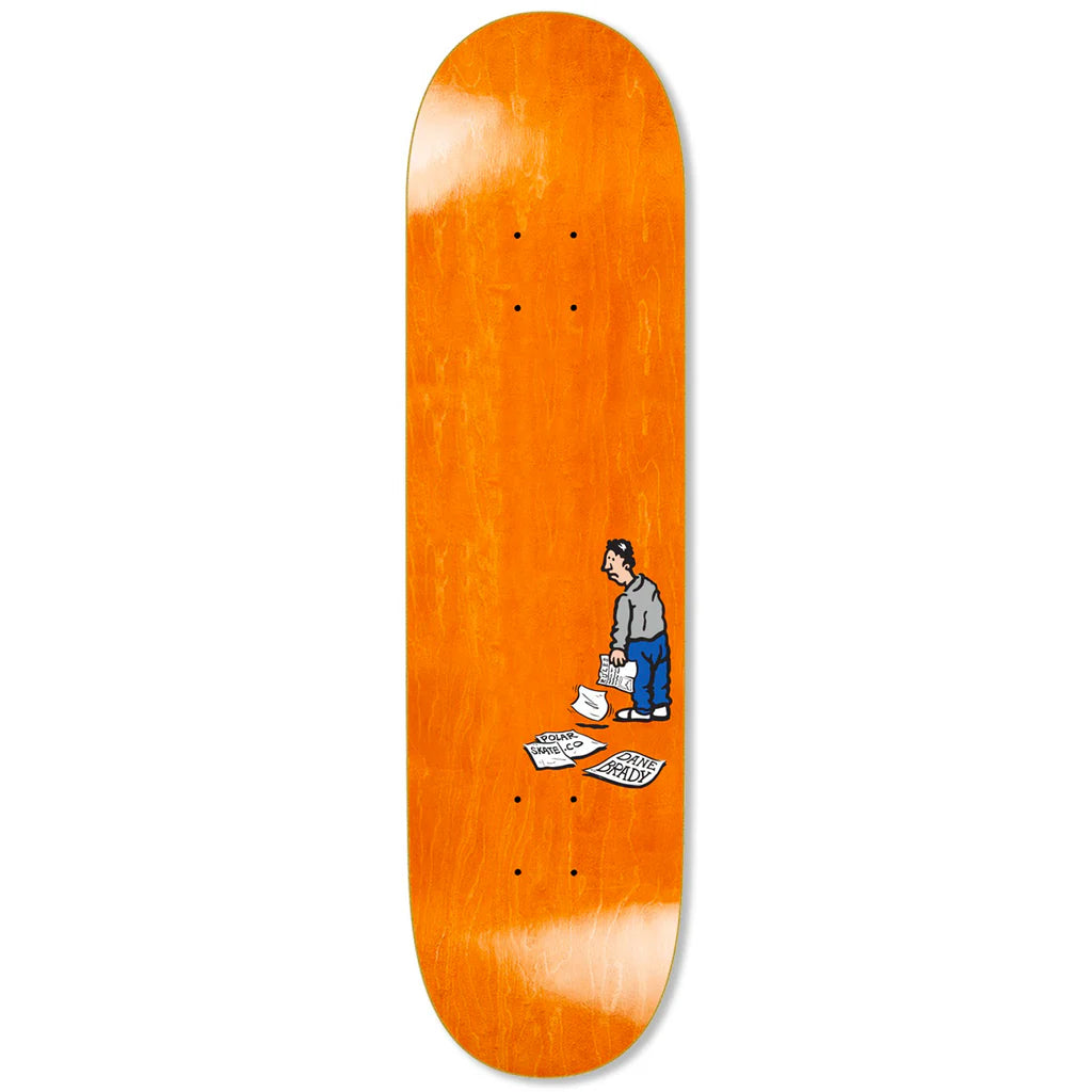 Polar Skateboards "Dane Brady- Paper" 8.125" Deck