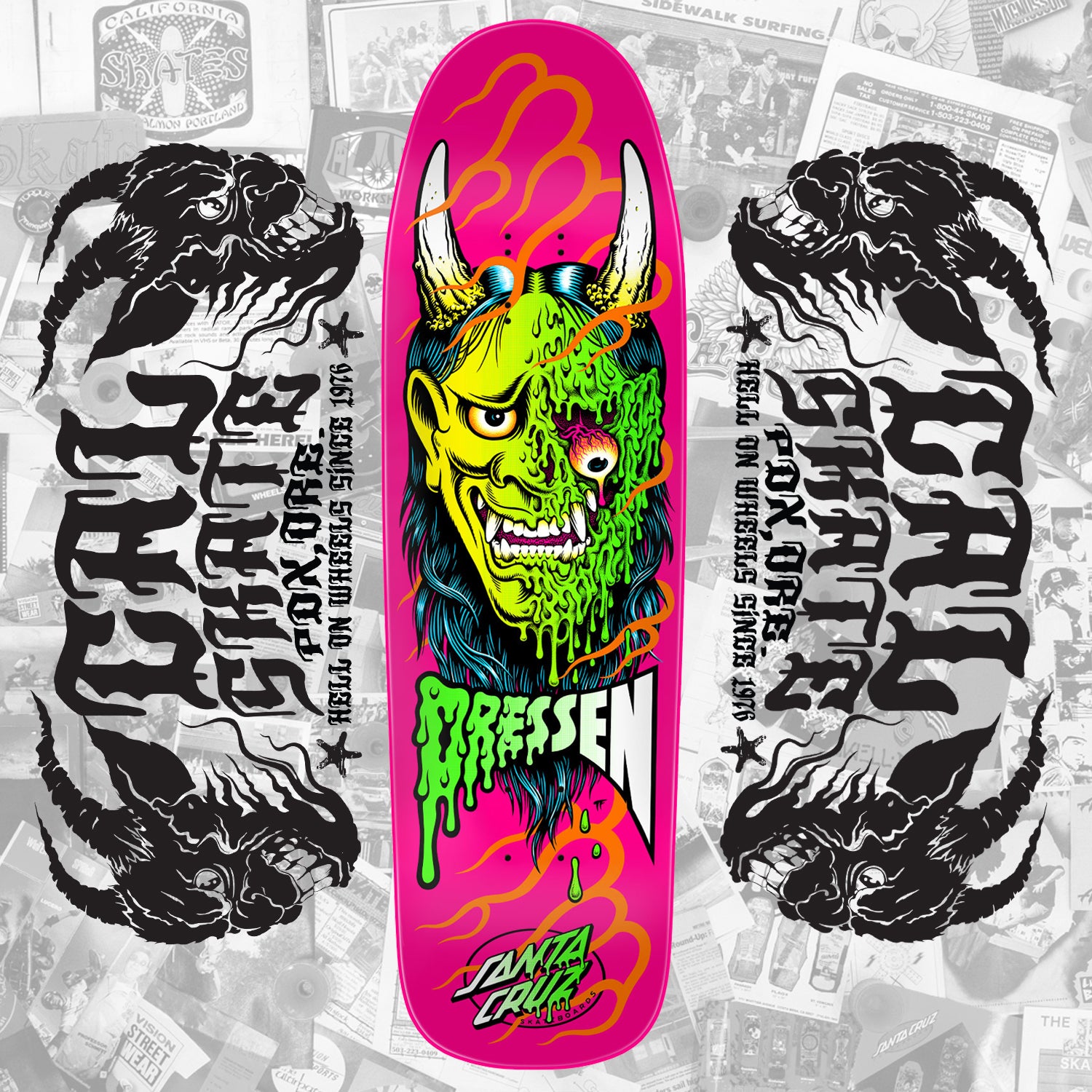 Santa Cruz Skateboards "Eric Dressen- Hannya Mask" 9.30" Deck