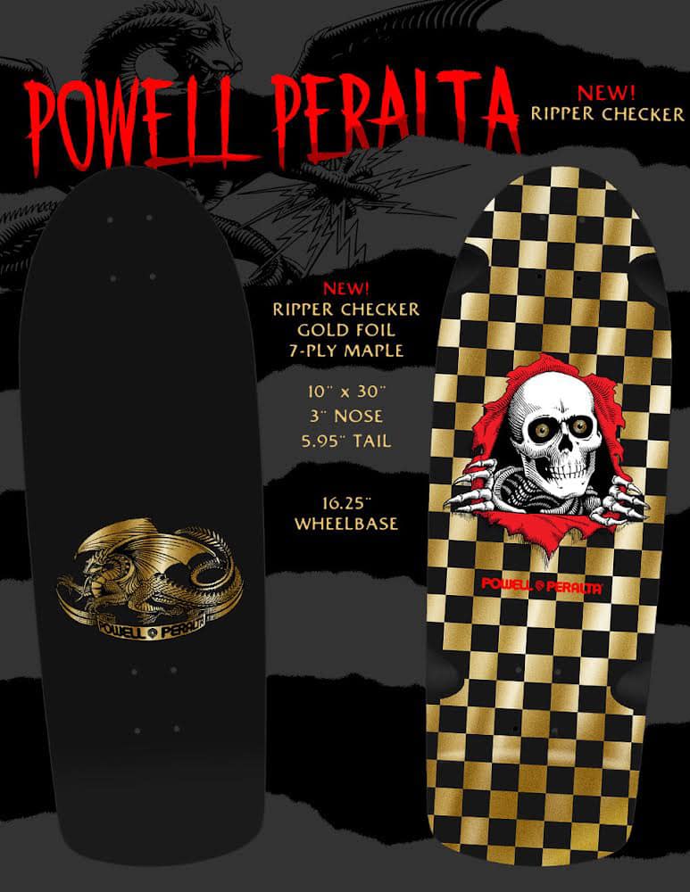 Powell Peralta Skateboards "OG Ripper - Gold Foil" 10" Deck