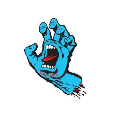 Santa cruz Skateboards "Screaming Hand" 3" Sticker