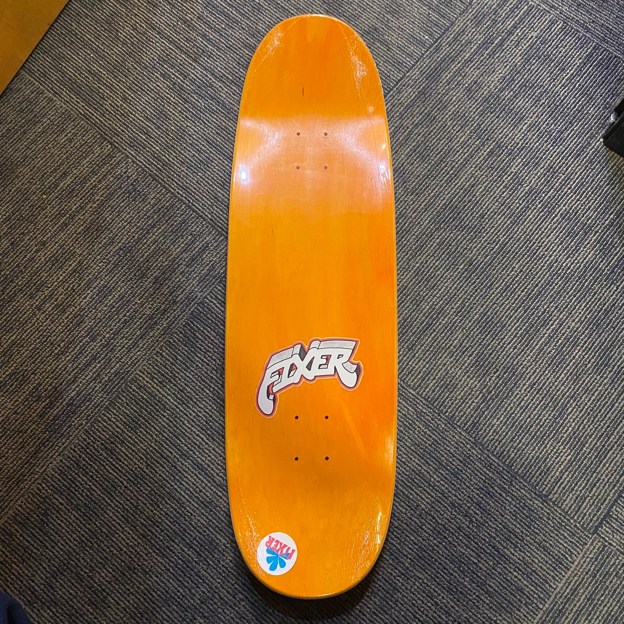 Fixer Skateboards "Drifter (With Egg Intent" 9.5" Orange/Blue Deck