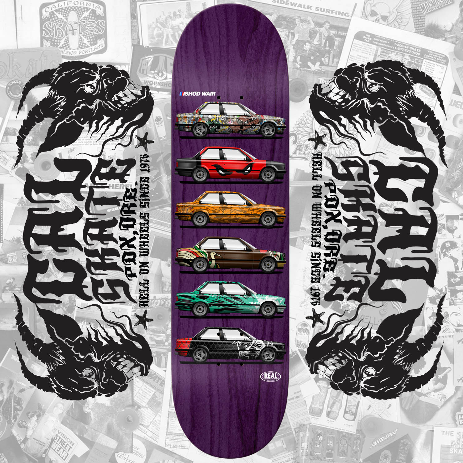 Real Skateboards "Ishod Wair- Blind Bag" Limited Edition Skate Shop Day Deck