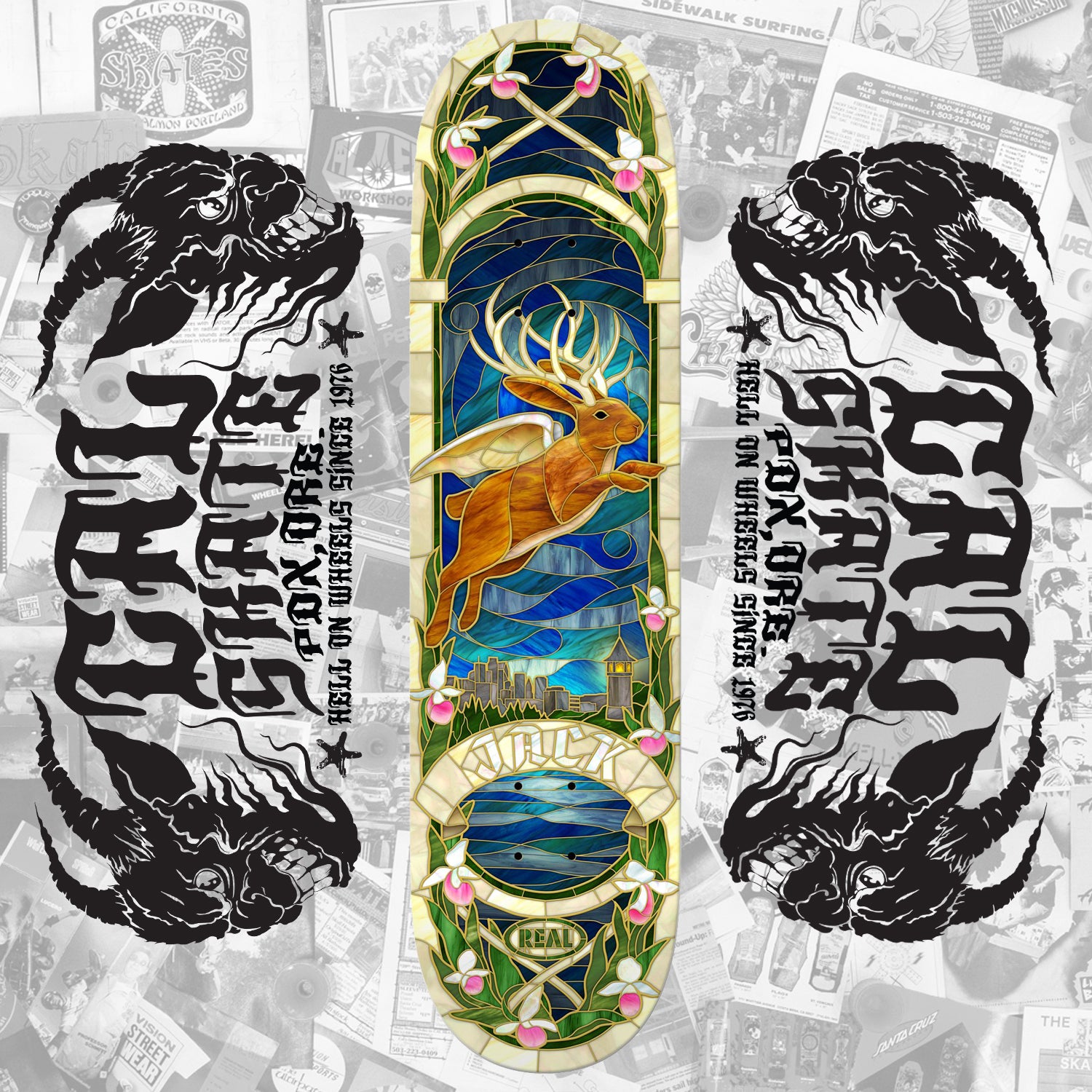 PRE BOOK: Real Skateboards "Jack Olson- Cathedral" 8.25" Deck SUMMER 2024