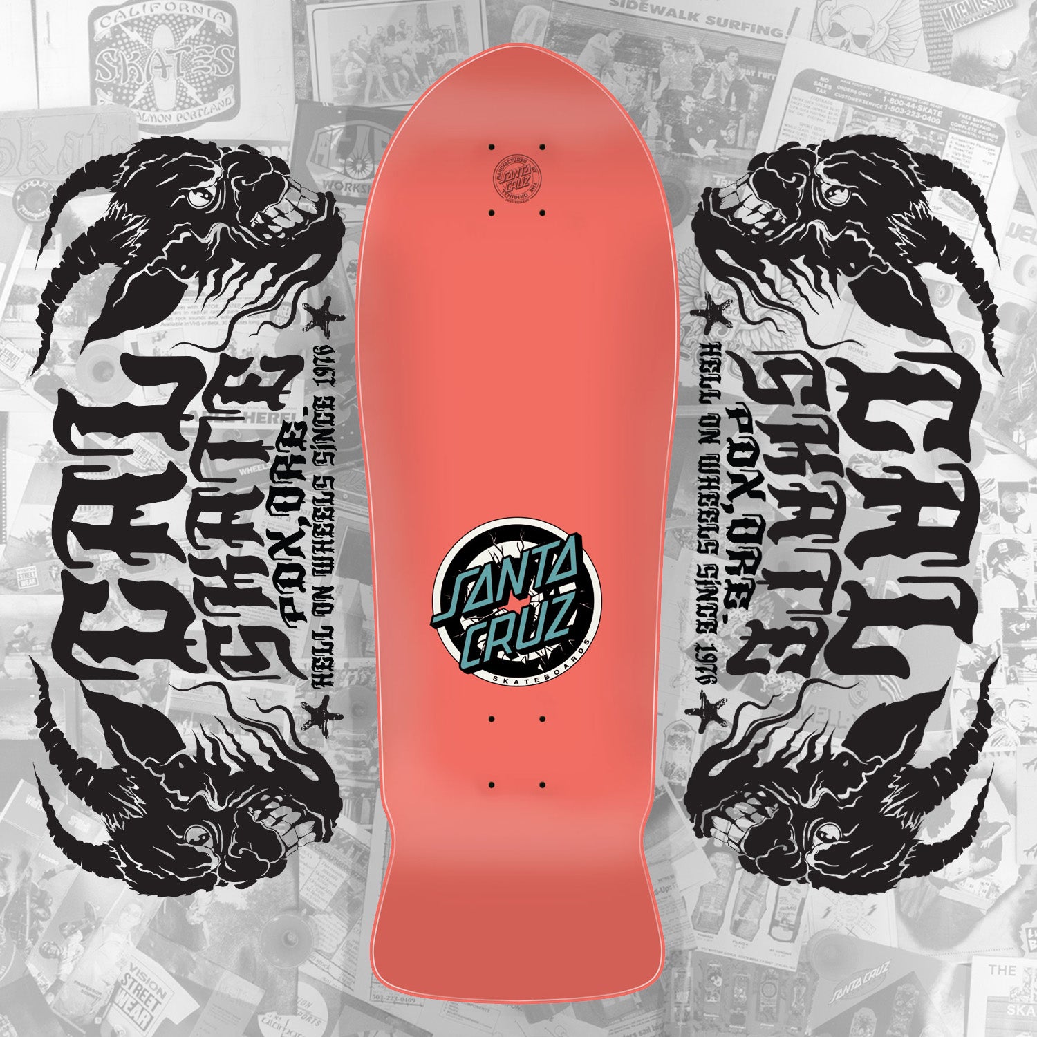 PRE-ORDER: Santa Cruz "Rob Roskopp- Roskopp 3" Matte Pink 10.17" Deck