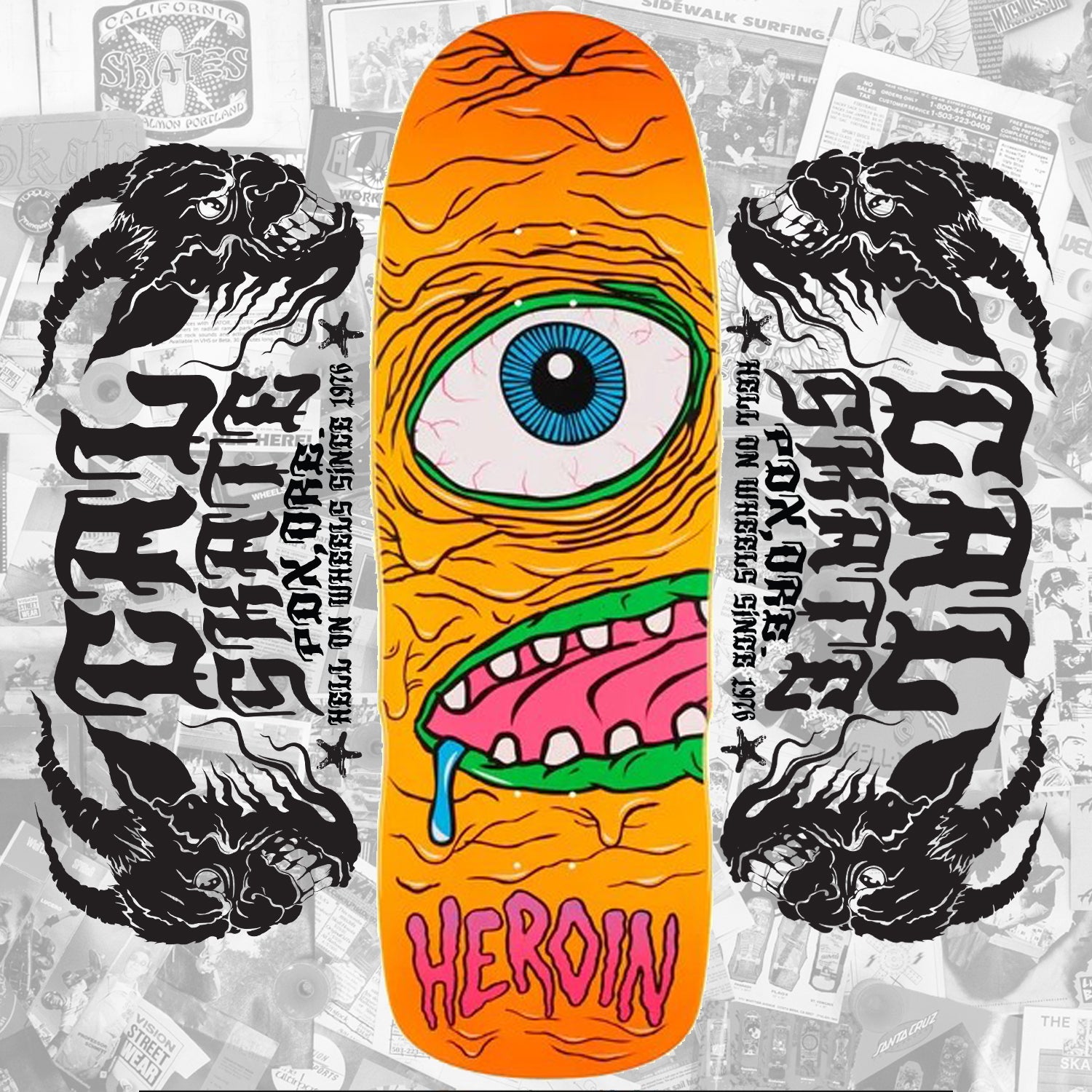 Heroin Skateboards "Mega Mutant" 10.4" Deck