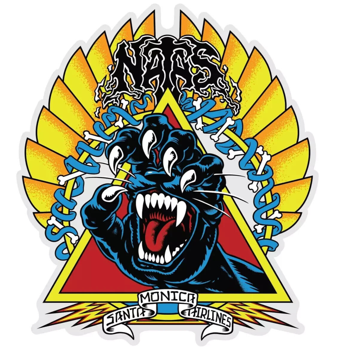 Santa Cruz Skateboards "Natas Hand" Sticker