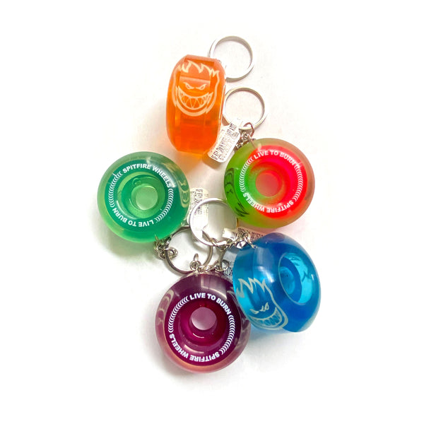 SPITFIRE KEY CHAIN WHEELS ② キーホルダー Spitfire Wheel Keychain Sapphires Assorted Color – Cal Skate