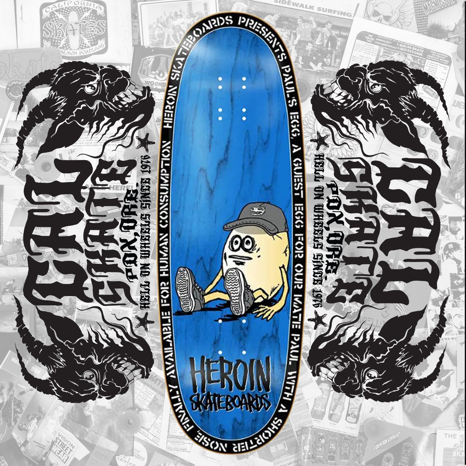 Heroin Skateboards "Pauls Egg" 10.4" Deck