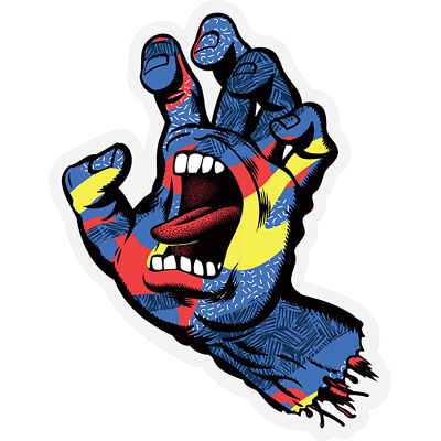 Santa Cruz Skateboards "Primary Hand" Sticker