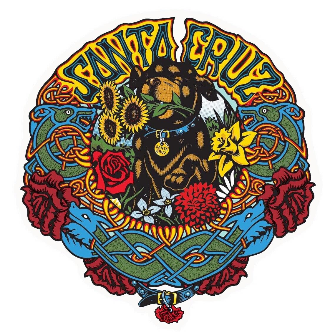 Santa Cruz Skateboards "Dressen- Pup Sticker"