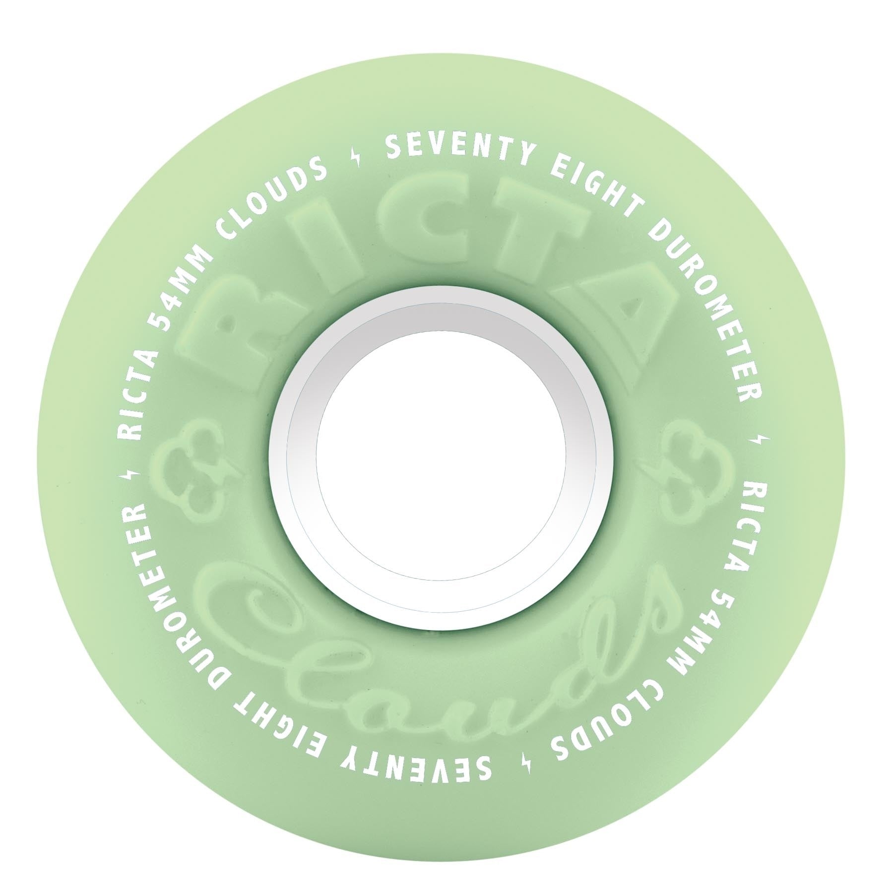Ricta Wheels "Glow In Dark- Clouds" 54MM/78A Wheels