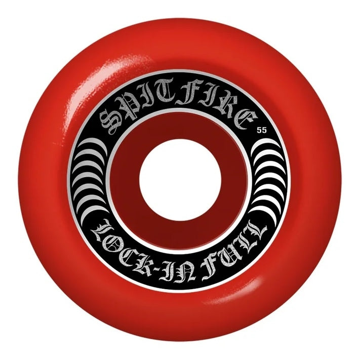 Spitfire Wheels "Formula Four- Lock-In Full" Red 55MM/99A Wheels