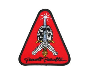 Powell Peralta Skateboards "Skull And Sword- Red" Patch