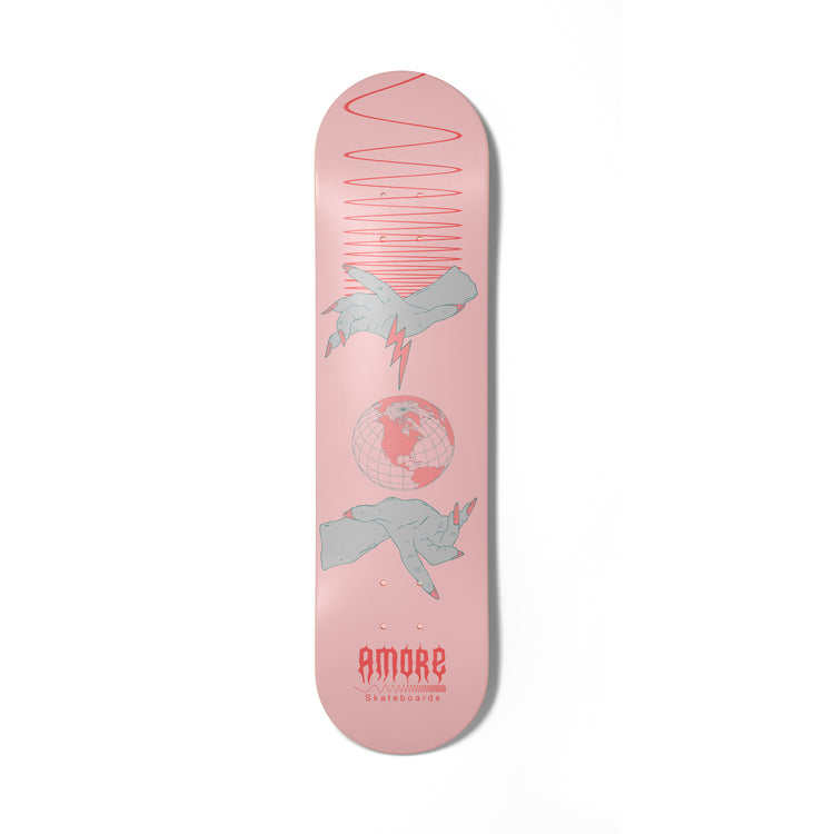 Amore Skateboards "Pink Transmission" Assorted Sized Skateboard
