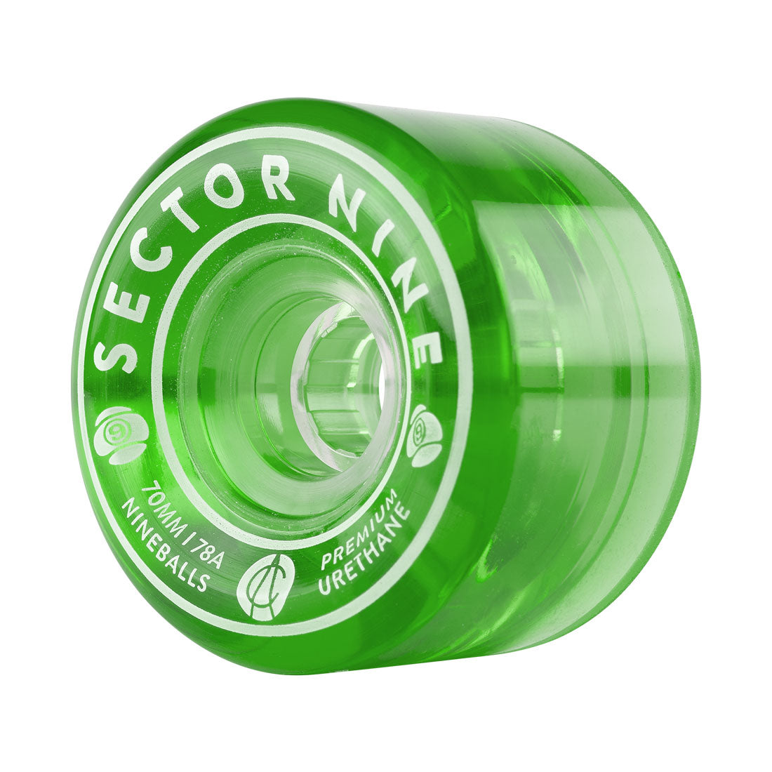 Sector Nine Wheels "Nine Balls- Green" 70MM Wheels