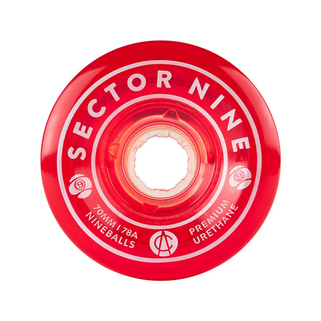 Sector Nine Wheels "Nine Balls- Red" 70MM Wheels