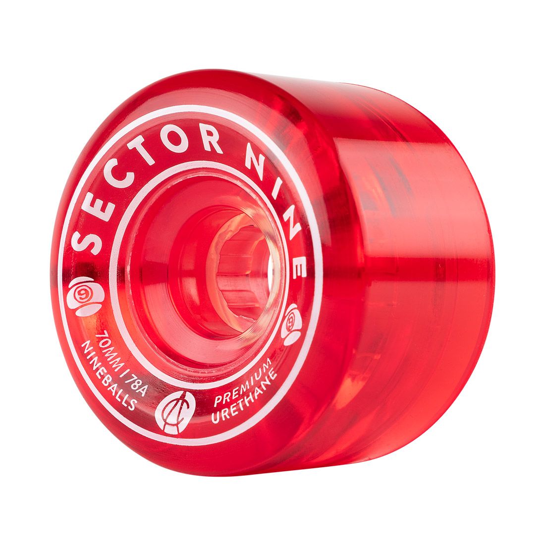 Sector Nine Wheels "Nine Balls- Red" 70MM Wheels