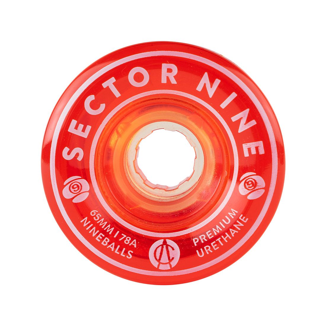 Sector Nine Wheels "Nine Balls- Red" 65MM Wheels