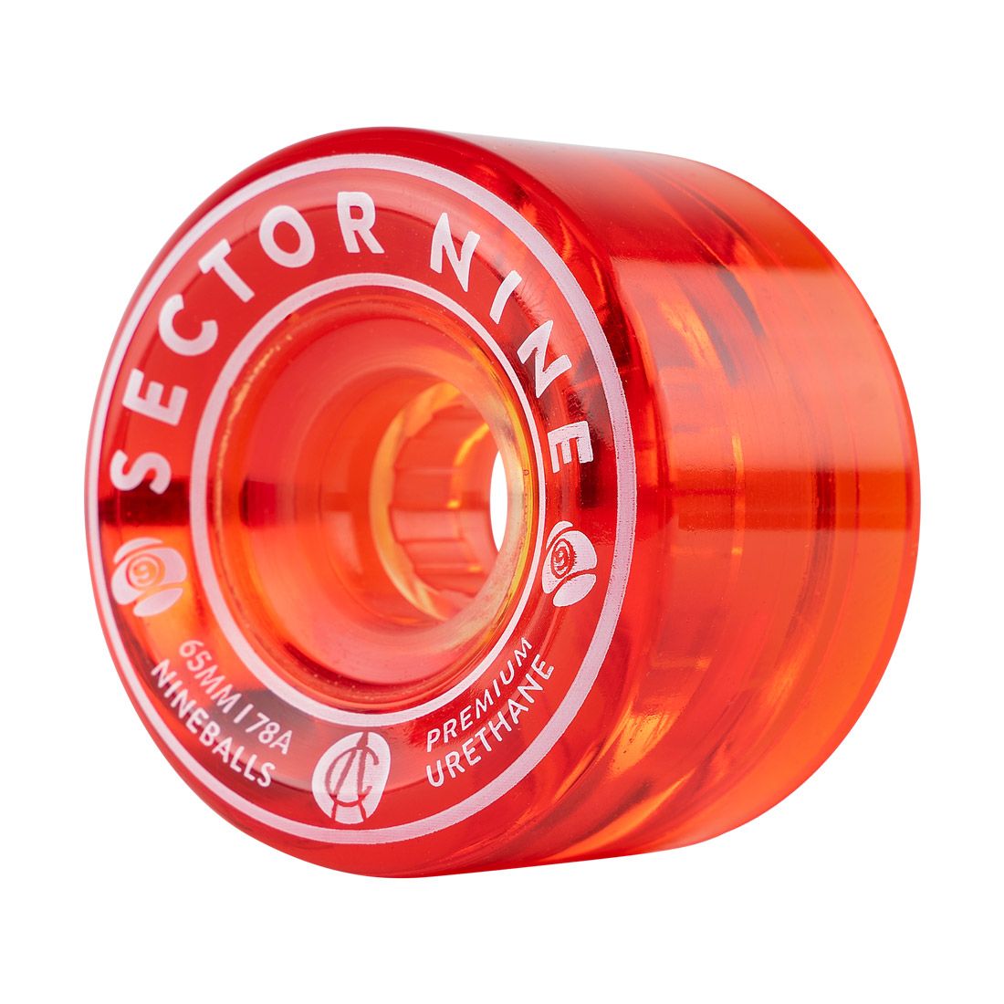 Sector Nine Wheels "Nine Balls- Red" 65MM Wheels