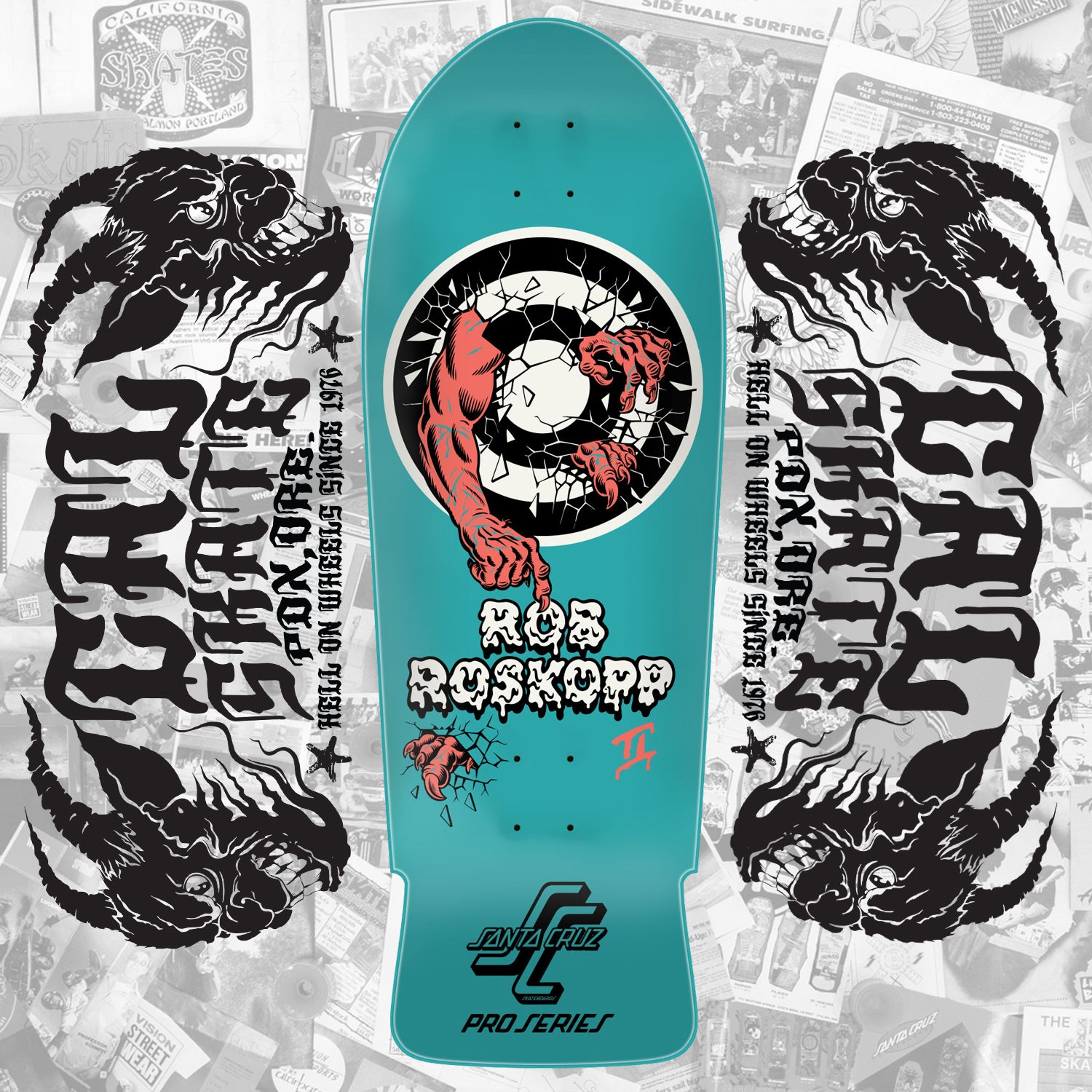 Rob Roskopp【30周年記念スケートデッキ】Santa Cruz Rob Roskopp Santa Cruz Skateboard Deck 30th Anniversary