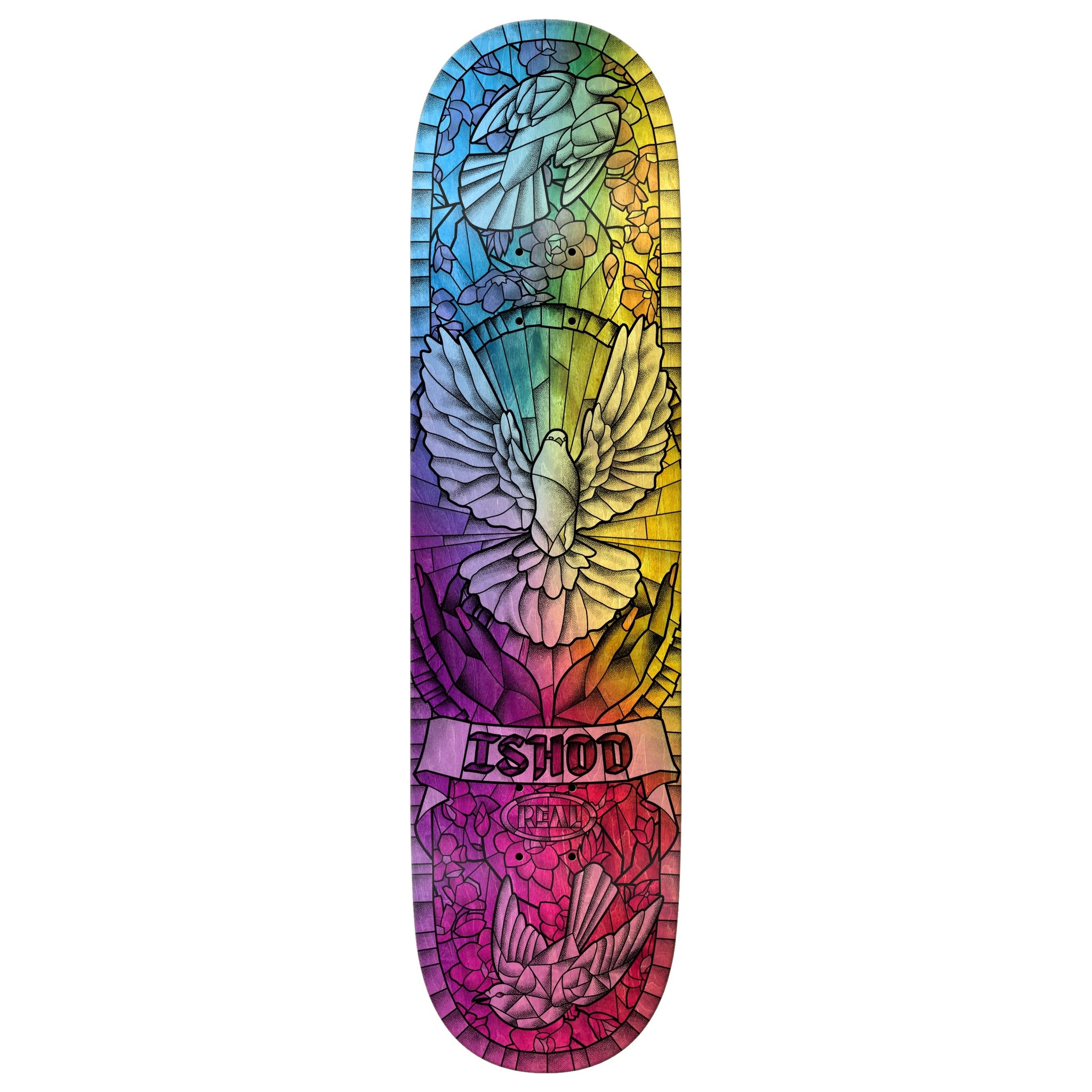 Real Skateboards "Ishod Wair- Cathedral Chromatic" 8.12" Deck
