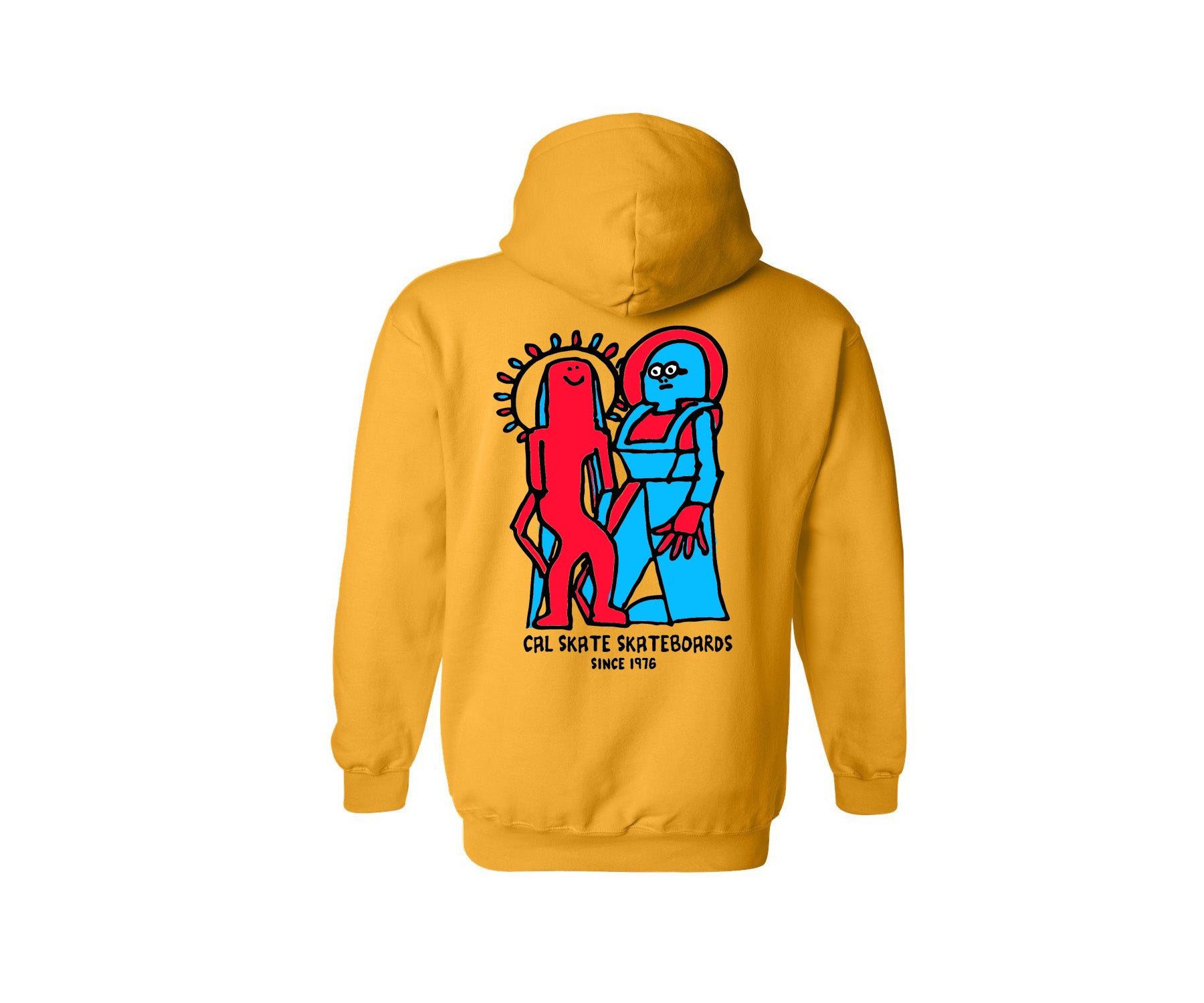 Cal Skate "No Higher Praise- Mark Gonzales" Yellow Pull Over Hoody