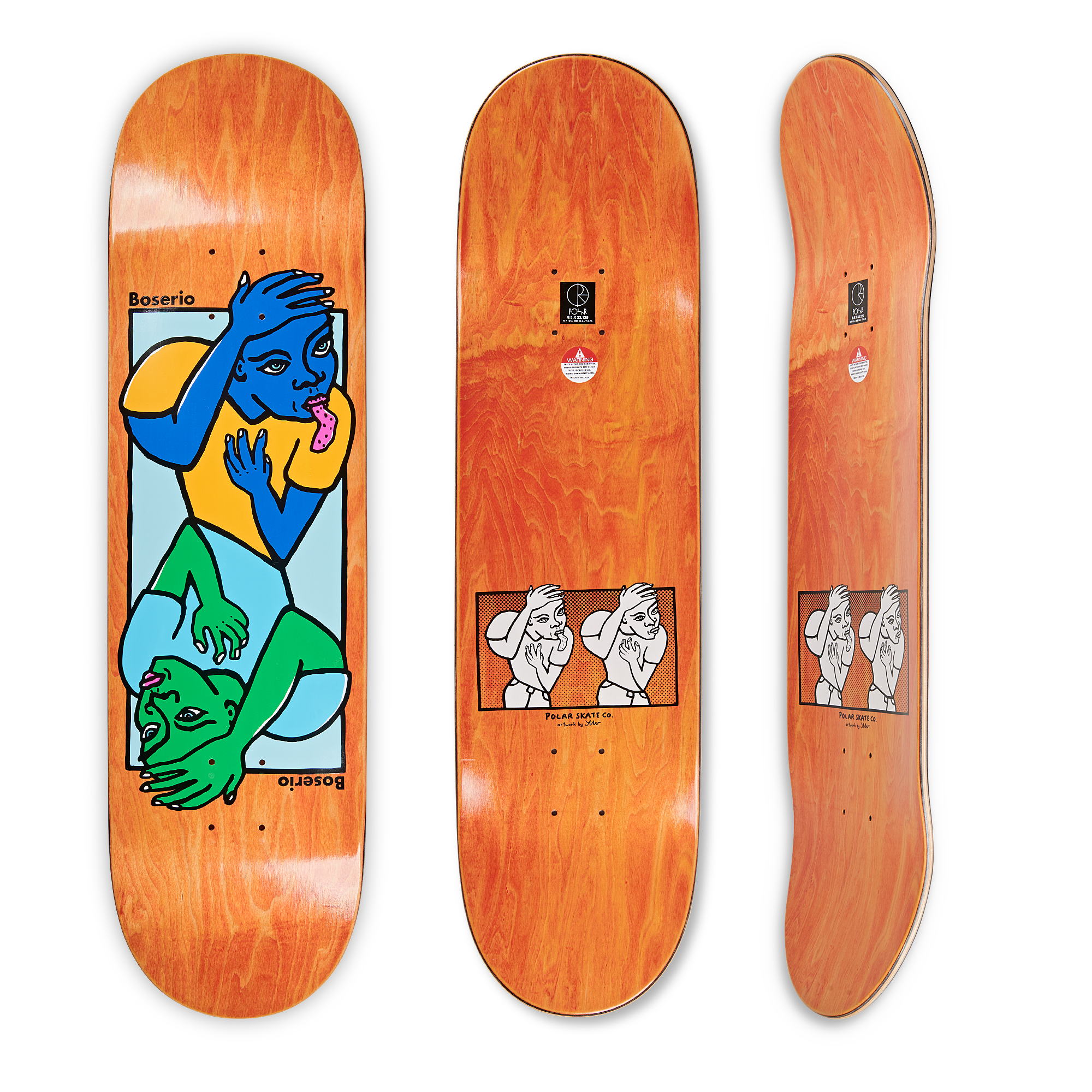 Polar Skateboards "Nick Boserio- Double Head" 8.25" Deck