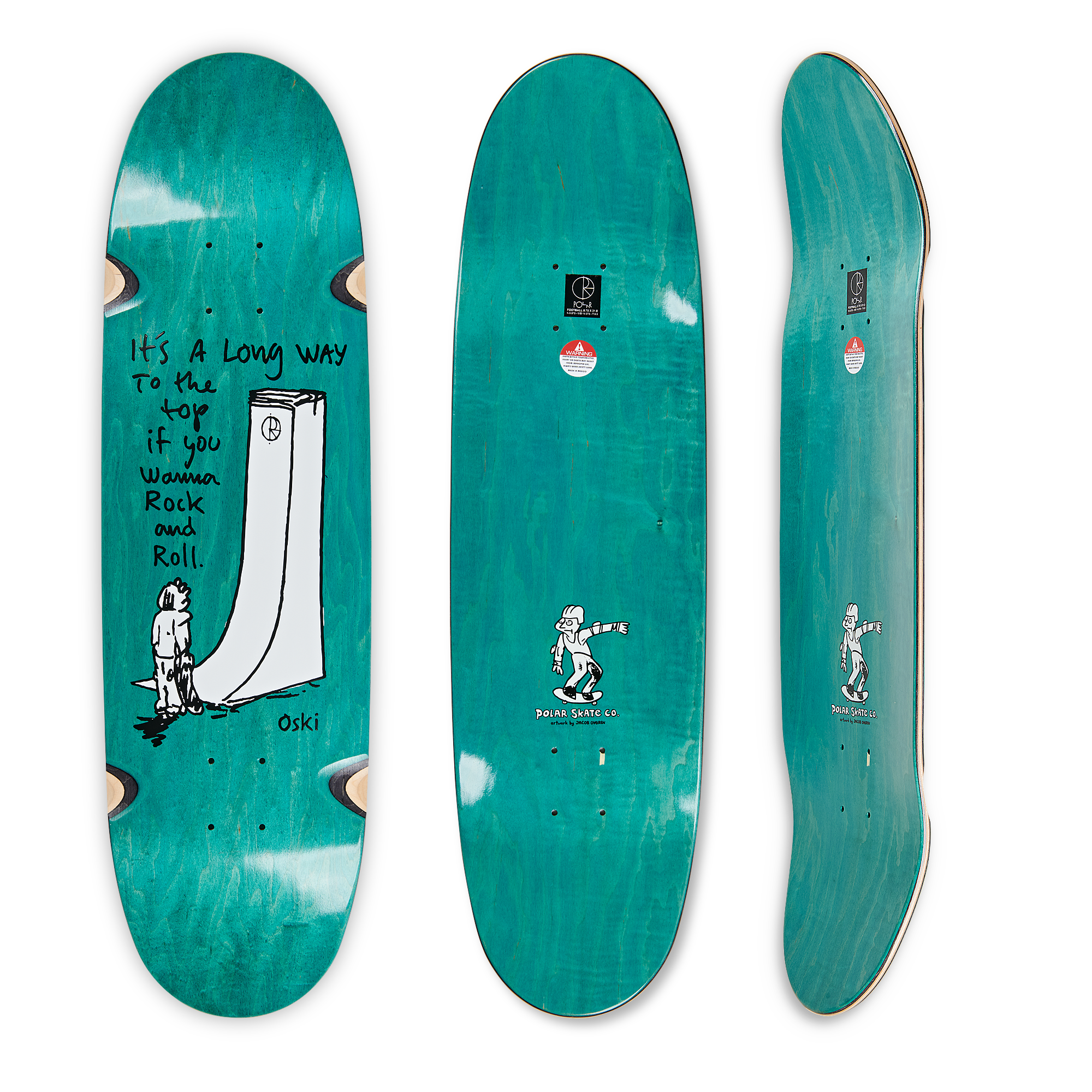 Polar Skateboards "Oskar Rozenberg- Rock & Roll" Wheel Wells- 8.75" Football