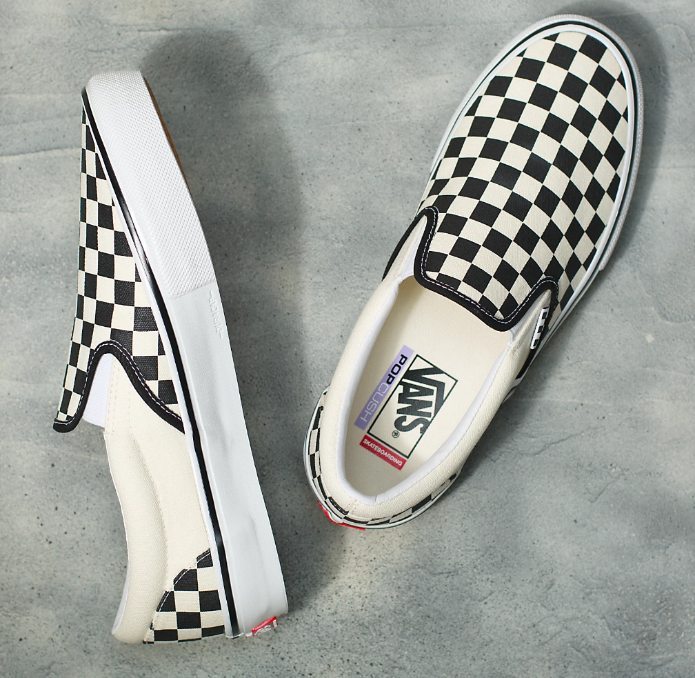 Vans Shoes "Skate Slip On-Blk/Wht Checker" Shoe
