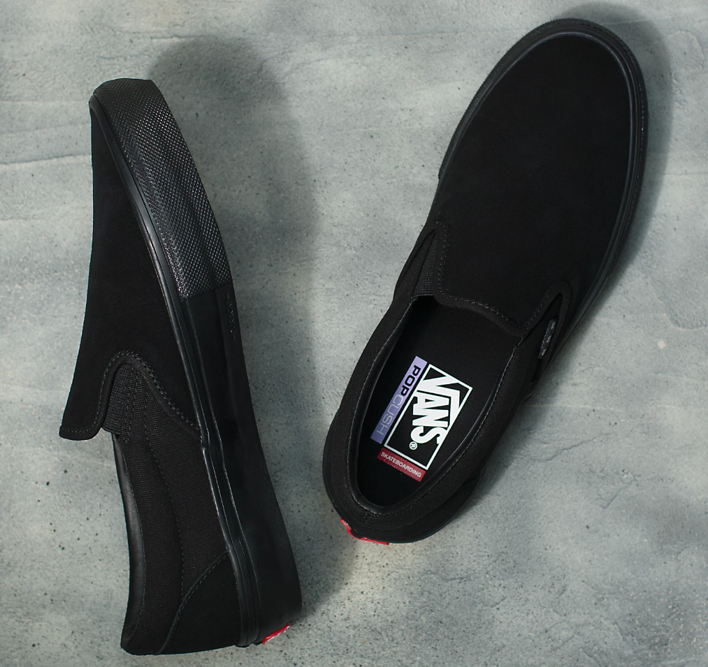 Vans Shoes "Skate Slip On- Black/Black" Shoe