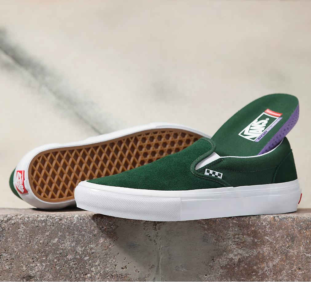 Vans Shoes "Skate Slip On-Green/White"