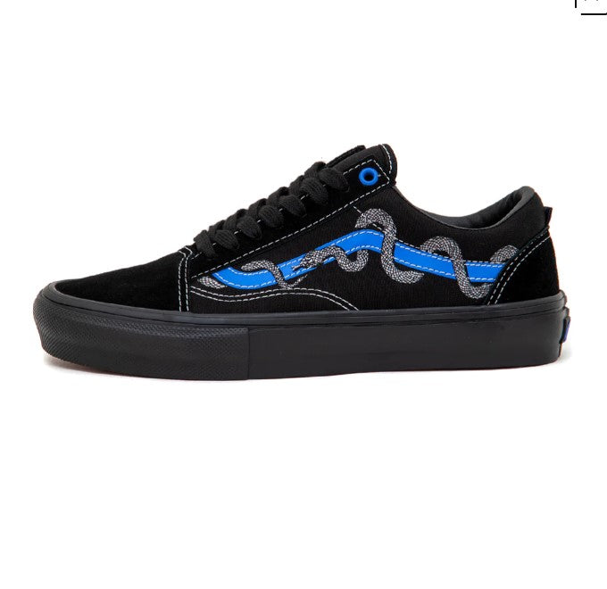 Vans Shoes "Breana Geering- Skate Old Skool" Blue/Black Shoes