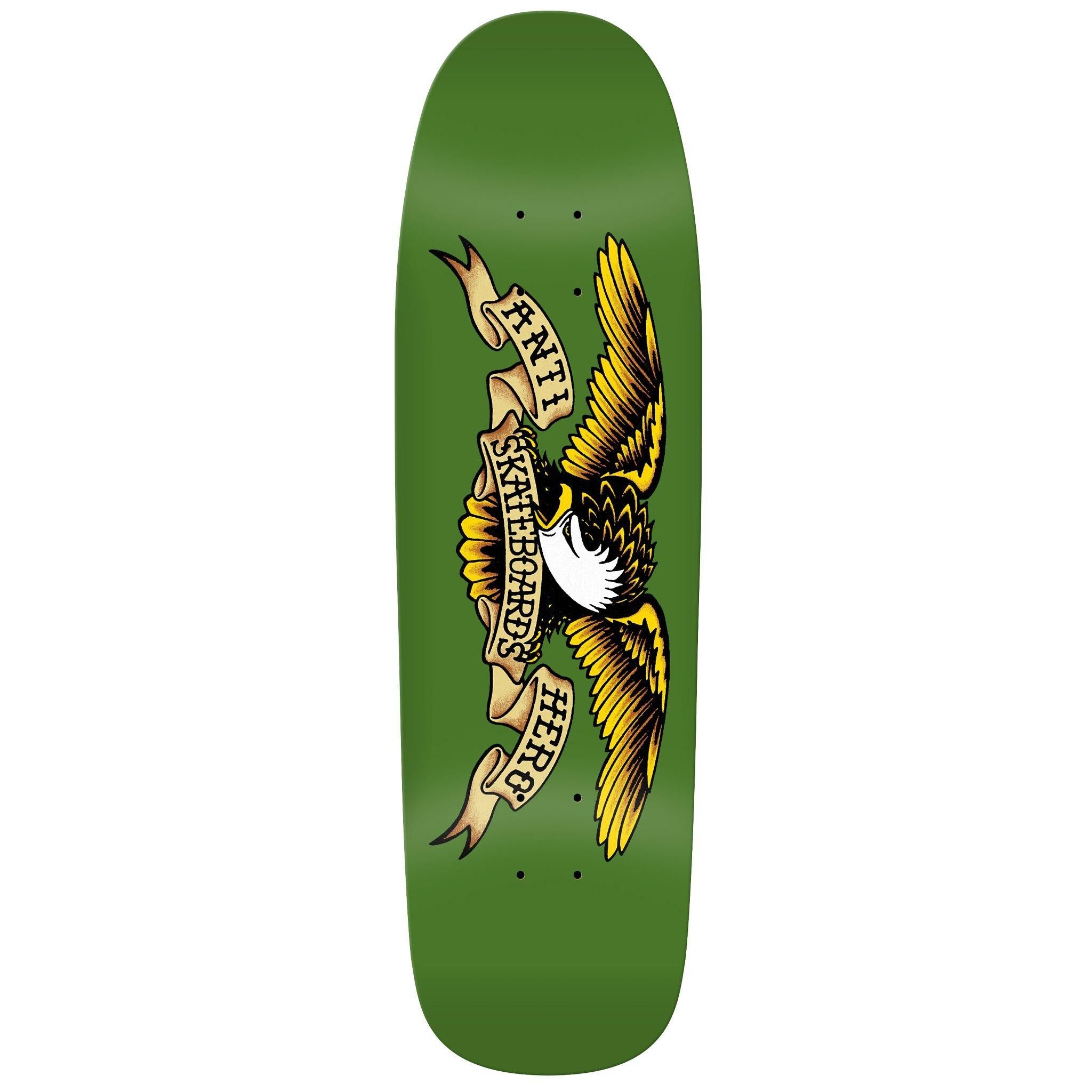 Anti Hero Skateboards "Shaped Eagle- Green Giant" 9.56" Shaped Deck