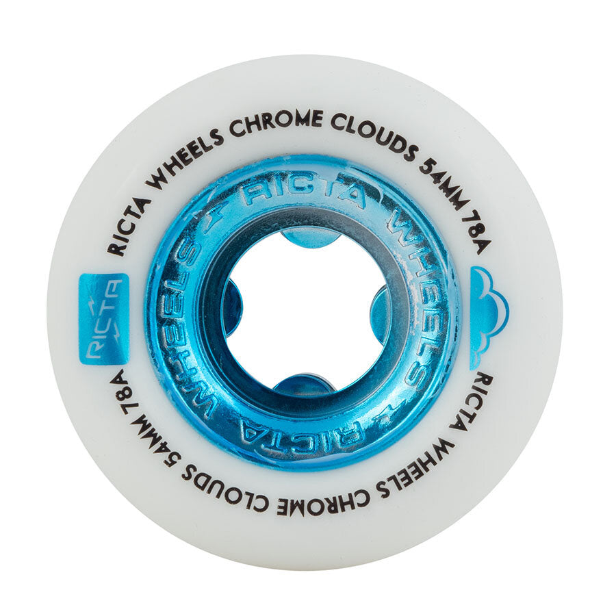 Ricta Wheels "Chrome Clouds- Blue" Assorted Sized Wheel