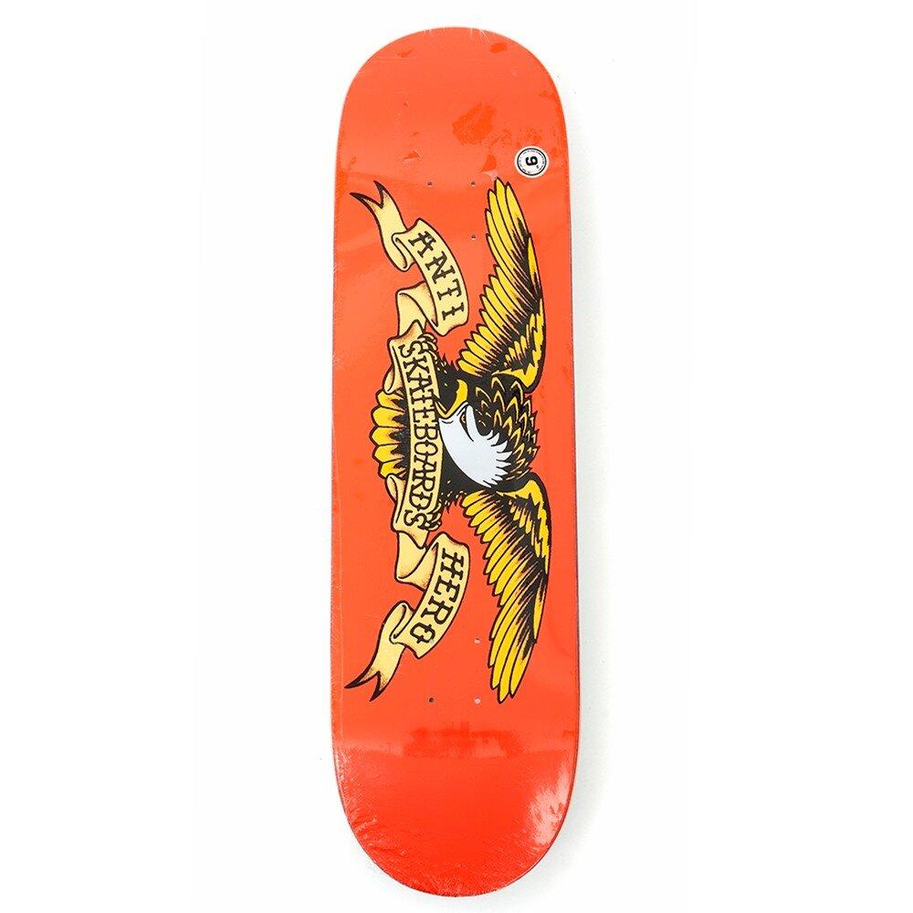 Anti Hero Skateboards "Classic Eagle- Orange" 9.0" Deck