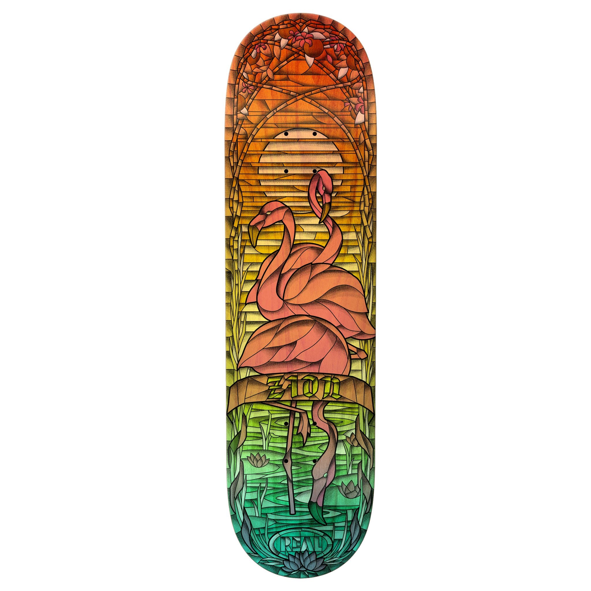 Real Skateboards "Zion Wright- Chromatic Cathedral" 8.38" Deck