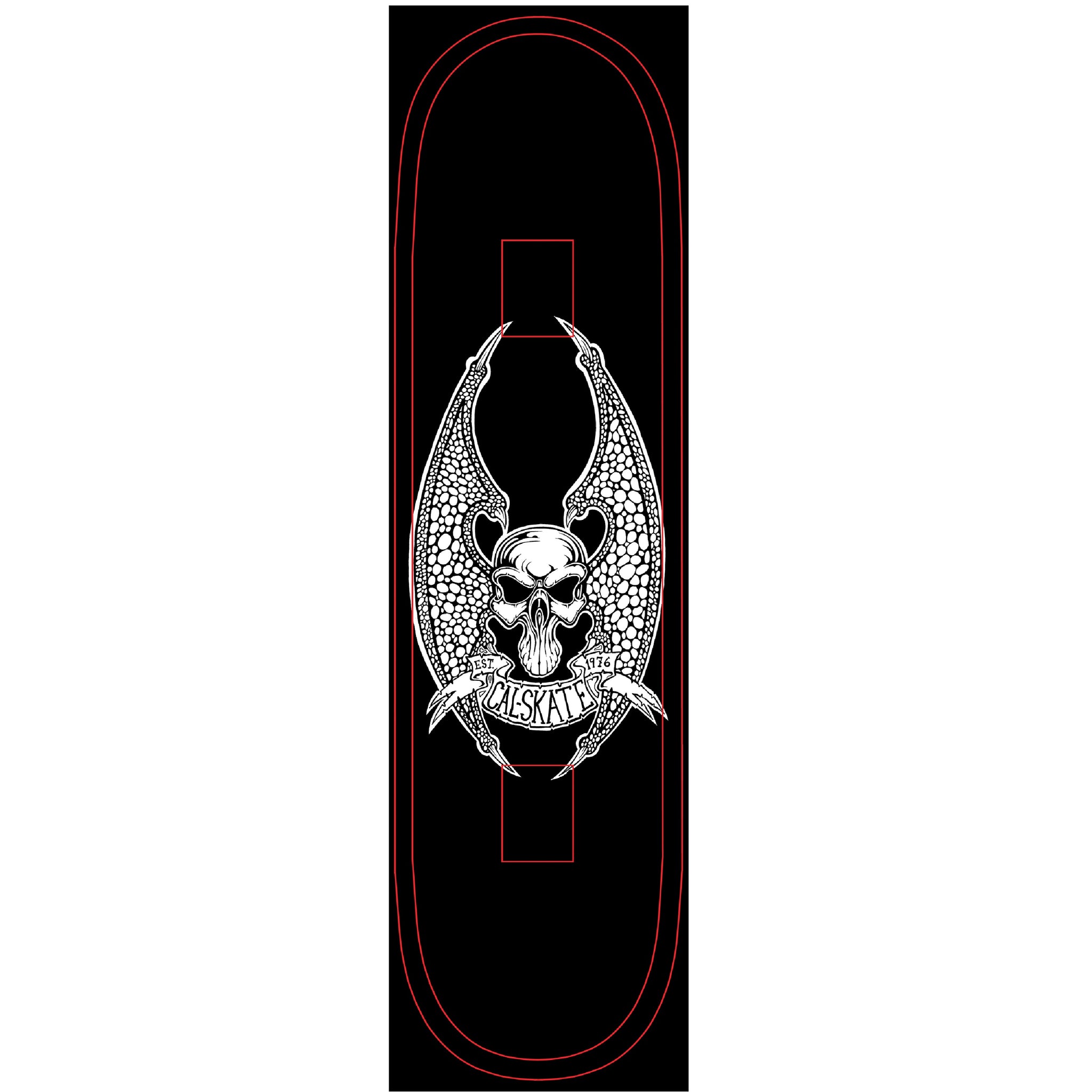 Cal Skate "Skull and Wings 2002" Clear Griptape